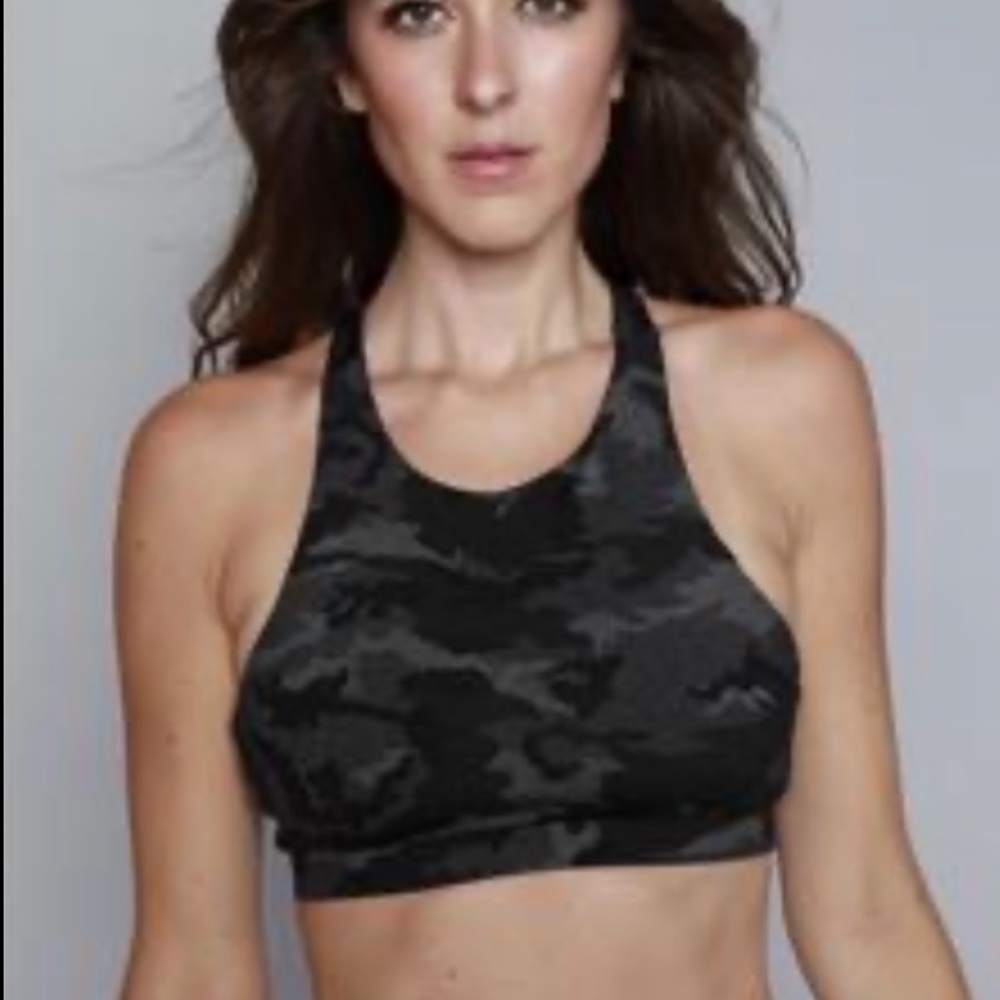 Strut This - Presley Bra Black Camo | Size Small